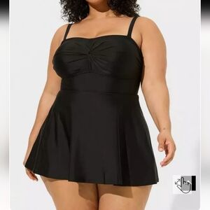 Torrid Black One Piece Swimsuit